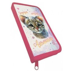 Пенал-книжка CENTRUM Оцелот, на молнии 19х11х1см