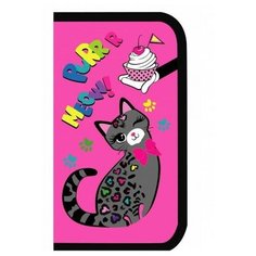 Пенал-книжка CENTRUM Мур-мяу, на молнии 19х11х1см