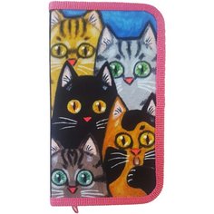 CENTRUM Пенал "Коты" 19х11х2.5 (89263), разноцветный