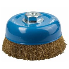 ЗУБР "Профессионал" 3526-150_z02. Щетка чашечная для УШМ, витая латунированная стальная проволока 0,3 мм, 150 ммхМ14