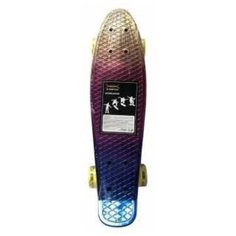 Детский скейтборд X-Match 636274, 22.2x5.7, разноцветный