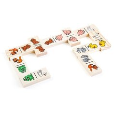 Деревянная игрушка Томик Домино "Животные", 28 деталей (5555-1)