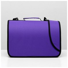 Сумка-переноска Пижон с козырьком, 40*25*27 см, фиолетовая