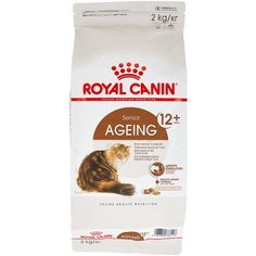 Сухой корм для пожилых кошек Royal Canin Ageing 12+, профилактика МКБ 2 шт. х 2 кг