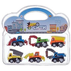 Машинка инерционная Abtoys АвтоСити Строительная техника, 6 машинок