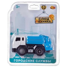 Машинка инерционная Abtoys Cпецтехника Мусоровоз мини
