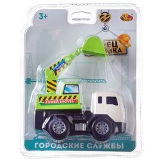 Машинка инерционная Abtoys Cпецтехника Экскаватор-грузовик мини
