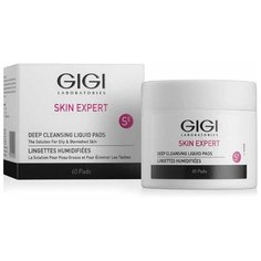 GIGI DERMA CLEAR Deep cleansing Liquid Pads Влажные очищающие диски Дерма Клиар, 60 шт