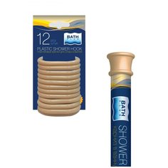 Комплект карниз и кольца для шторы KKAK-01 бежево-розовый Bath Plus