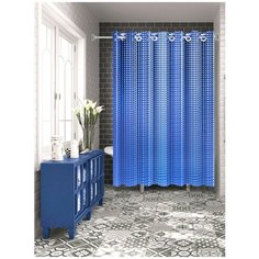 Штора для ванной BATH PLUS NFD-3D-darkblue