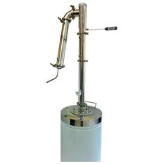 Самогонный аппарат Fire steel FS1plus-50 с ректификационной колонной и джин-корзиной, 50 л серебристый