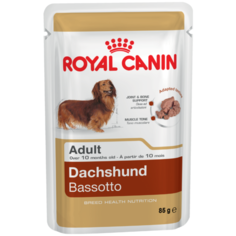 Влажный корм для собак Royal Canin Такса, для здоровья костей и суставов 34 шт. х 85 г