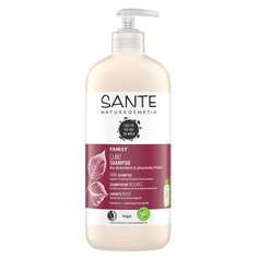 Шампунь с био-берёзой и растительными протеинами, для блеска волос Sante 500 мл