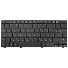Клавиатура для ноутбука Acer 1810, 1830T, 721, 722, 751 Series. Г-образный Enter. Черная без рамки. PN: NSK-AQ00R. Top On