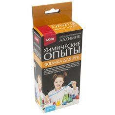Химические опыты. Жвачка для рук, голубая Lori Оп-051/LR