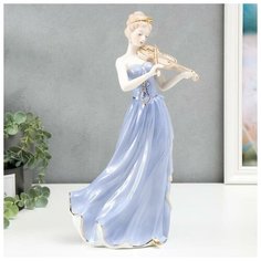 Сувенир керамика "Девушка-скрипачка" 35х16х11,5 см 2787324 Сима ленд