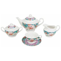 Чайный сервиз Nouvelle Home "Цветочные кружева" (подарочная упаковка), 6 персон, 15 предм.
