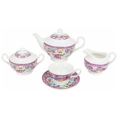 Чайный сервиз Nouvelle Home "Розовый нектар" (подарочная упаковка), 6 персон, 15 предм.