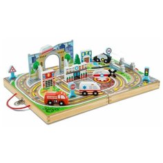 Транспортный набор в чемоданчике Melissa&Doug Службы спасения 40141