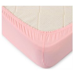 Простыня на резинке Toontex ПТ, трикотаж, 180 х 200 см, розовый