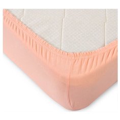 Простыня на резинке Toontex ПТ, трикотаж, 90 х 200 см, персиковый