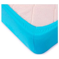 Простыня на резинке Toontex ПТ, трикотаж, 200 х 200 см, голубой