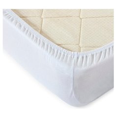 Простыня на резинке Toontex ПТ, трикотаж, 140 х 200 см, белый