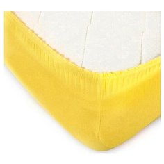 Простыня на резинке Toontex ПТ, трикотаж, 140 х 200 см, желтый