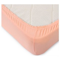 Простыня на резинке Toontex ПТ, трикотаж, 120 х 200 см, персиковый