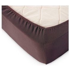 Простыня на резинке Toontex ПТ, трикотаж, 90 х 200 см, шоколад