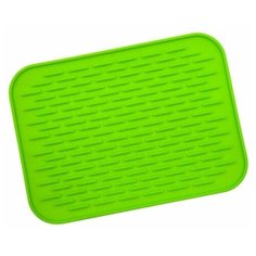 Силиконовый коврик для стола, многофункциональный, из жаростойкого материала, зеленый, 21,5х15,8х0,6 см, Kitchen Angel KA-MAT1-10