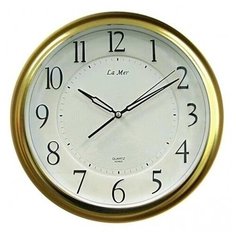 Часы настенные кварцевые La mer GD173005 золотистый