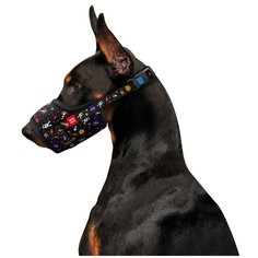 Намордник waudog nylon, рисунок nasa (размер №3, обхват 25-34 см) новинка!