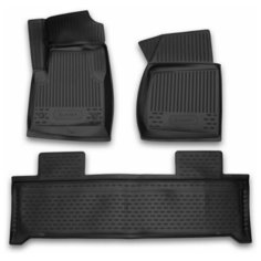 Коврики в салон Element УАЗ Patriot 3163, 2014-2016, 3 шт. (полиуретан), 3163-5109015-00