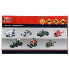 Машинка Технопарк Газель Некст Полиция, открываются двери,свет/звук, 22,5см NextVAN-22PLPOL-WH