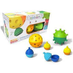 Игрушка развивающая 2 тактильных шара (12 деталей в комплекте) Lalaboom BL900