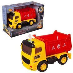 Машинка инерционная ABtoys Самосвал свет/звук 1:36, 20x10x14 см C-00446