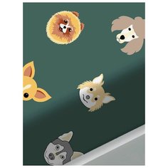 Натяжная простынь на резинке Сказка "Dogs " натяжная 160х200 (160*200) см. Натяжная простыня на резинке, 100% хлопок.