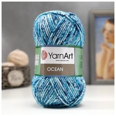 Пряжа "Ocean" 20% шерсть, 80% акрил 180м/100гр (111 бирюза) 5413367 Yarn Art