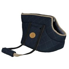 Трикси 36231 сумка-переноска "Victoria" 26*29*50 см, нейлон, темно-синий/голубой Trixie