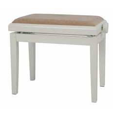 Банкетка для пианино регулируемая GEWA Deluxe White high gloss белая