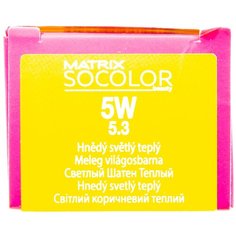 Matrix Socolor Beauty стойкая крем-краска для волос, 5W светлый шатен теплый, 90 мл