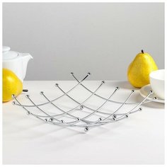 Ваза для фруктов 22,5х22,5х3,5 см 133646 Доляна