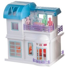 Дом для кукол Junfa "Вилла", складной, с фигурками и аксессуарами (8979)