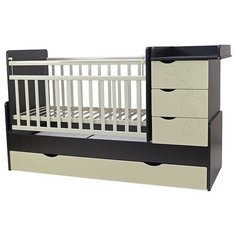 Детская кроватка Топотушки "лаура" , венге/слоновая кость