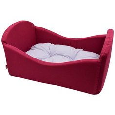 Лежанка "Кроватка" бордо, 56х41х25 см Zo Oexpress