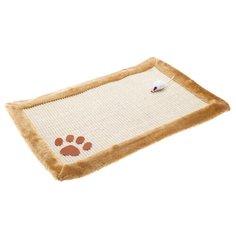 Трикси когтеточка-коврик 55*35 см сизаль / плюш коричневая Trixie