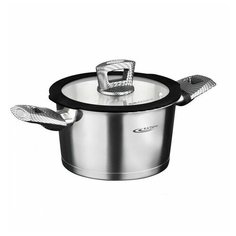 Кастрюля катунь 1,7л нерж сталь техно КТ13-D-16 16*9,5см Katun