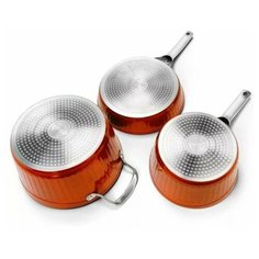 Galaxy GL 9515 красный (4шт) Набор посуды 5предметов