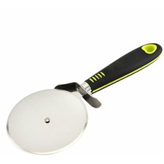 Нож для пиццы, диаметр 10 см, черный, 10х24х3 см, Kitchen Angel KA-PIZKN-01